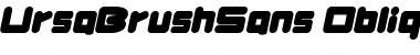 UrsaBrushSans Font