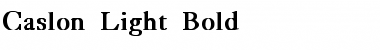 Caslon-Light Bold Bold Font