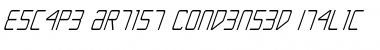 Download Escape Artist Condensed Italic Font