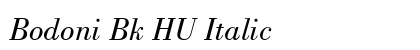 Bodoni Bk HU Italic Preview