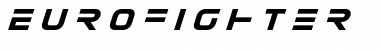 Eurofighter Title Italic Italic Font