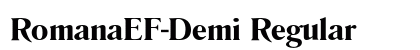 RomanaEF-Demi Regular preview
