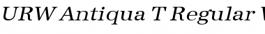 URW Antiqua T Font