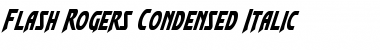 Flash Rogers Condensed Italic Font