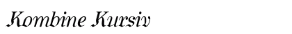 Kombine Kursiv preview