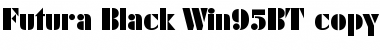 FuturaBlack Win95BT Font