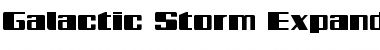 Galactic Storm Expanded Font