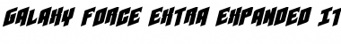 Galaxy Force Extra-Expanded Italic Font