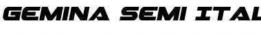 Gemina Semi-Italic Font