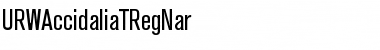 URWAccidaliaTRegNar Regular Font