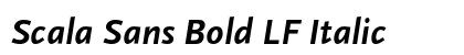 Scala Sans Bold LF Italic Font Scala Sans Bold LF Italic Font Preview
