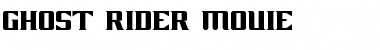 GHOST RIDER MOVIE Font