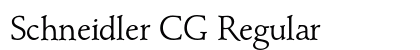 Schneidler CG Regular