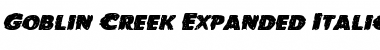 Download Goblin Creek Expanded Italic Font Download Goblin Creek Expanded Italic Font