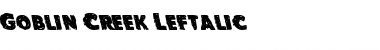 Download Goblin Creek Leftalic Font Download Goblin Creek Leftalic Font
