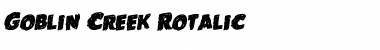 Goblin Creek Rotalic Regular Font