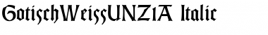 Gotisch Weiss UNZ1A Font