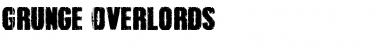 Grunge Overlords Regular Font