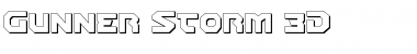 Gunner Storm 3D Regular Font