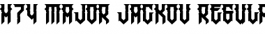 H74 Major Jackov Font