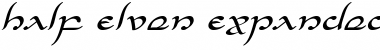Half-Elven Expanded Italic Font