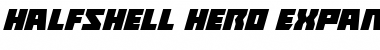 Halfshell Hero Expanded Italic Font