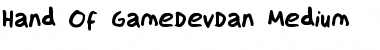 Hand Of GameDevDan Medium Font