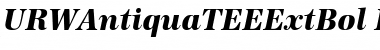 URWAntiquaTEEExtBol Font