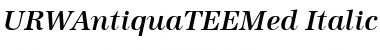 URWAntiquaTEEMed Font