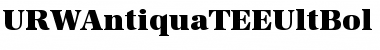 URWAntiquaTEEUltBol Font