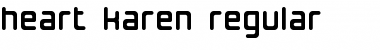 Heart karen Font