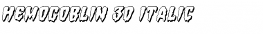 Hemogoblin 3D Italic Font
