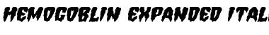 Download Hemogoblin Expanded Italic Font