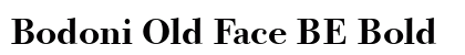 Bodoni Old Face BE Bold Preview