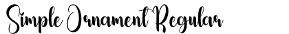 Simple Ornament Regular preview