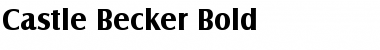 Castle Becker Bold Font