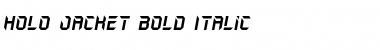 Holo-Jacket Bold Italic Font