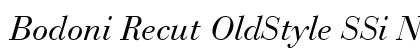 Bodoni Recut OldStyle SSi Normal preview