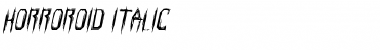 Download Horroroid Italic Font Download Horroroid Italic Font
