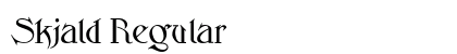 Skjald Regular preview