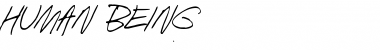 Download Human Being Font Download Human Being Font