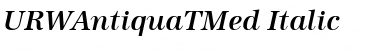 URWAntiquaTMed Italic Font