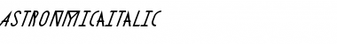 AstronmicaItalic Font