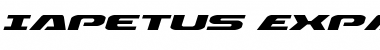 Iapetus Expanded Italic Font