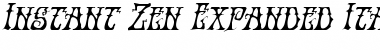 Instant Zen Expanded Italic Font