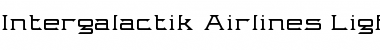 Intergalactik Airlines Light Font