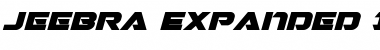 Jeebra Expanded Italic Font