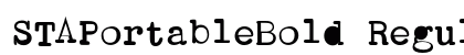 STAPortableBold Regular preview