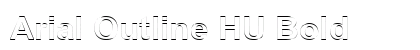 Arial Outline HU Bold Font Arial Outline HU Bold Font Preview