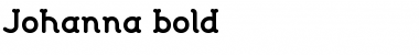 Johanna bold Johanna bold Font